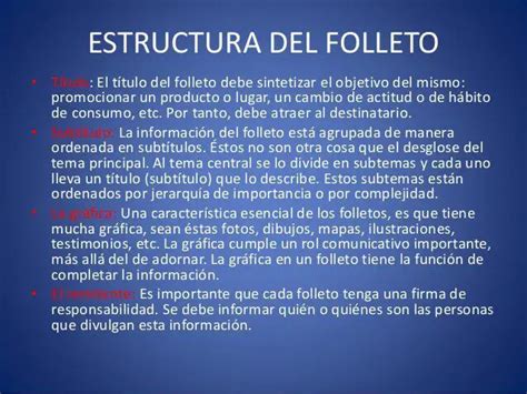 Estructura De Un Folleto Actualizado Enero