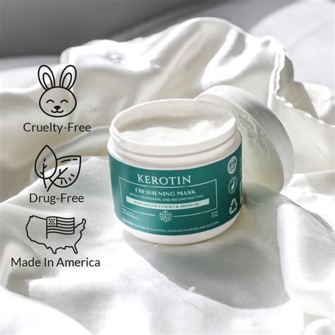 Mascarilla Refrescante De Queratina Para El Cabello Mascarilla