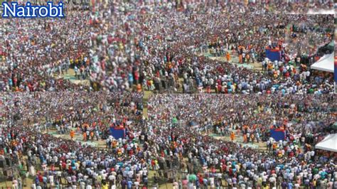 RAILA UHURU MATIANG I MAMMOTH RECEPTION IN KAMUKUNJI FOR AZIMIO RALLY