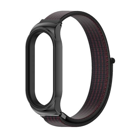 For Xiaomi Mi Band 7 7 NFC MIJOBS CS Stainless Steel Case Nylon Watch