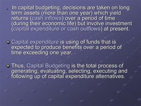 Capital Budgeting Ppt