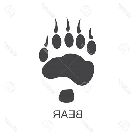 Bear Paw Print Vector at GetDrawings | Free download