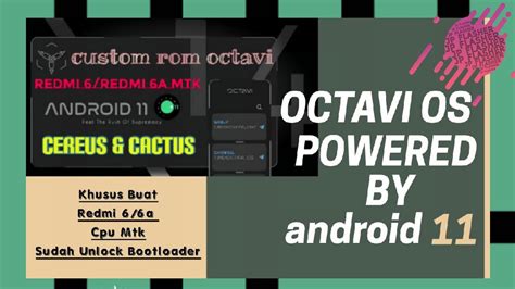 Tutorial Instal Flashing Custom Rom Octavi Redmi Mtk Lagi Rasa