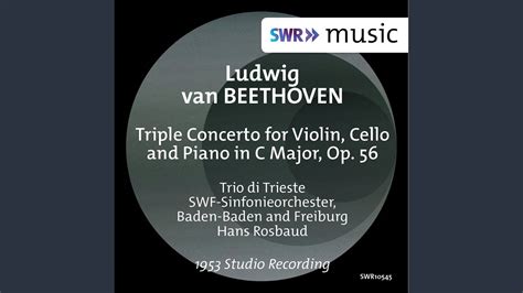 Triple Concerto For Violin Cello Piano In C Major Op Ii Largo