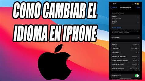 Cómo cambiar el idioma en iPhone YouTube