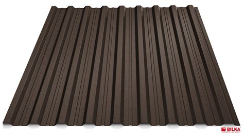 Bilka Tablă Cutată T18 0 6 mm Mat Maro Inchis RAL 8019 Tabla Cutata