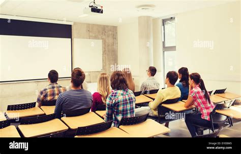 group of students in lecture hall Stock Photo - Alamy