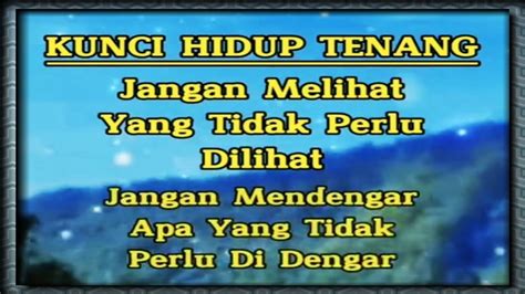 Mencari Kunci Ketenangan Hidup Youtube