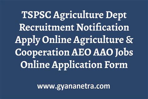 Tspsc Agriculture Department Recruitment Notification 2022 Apply 801 Ts