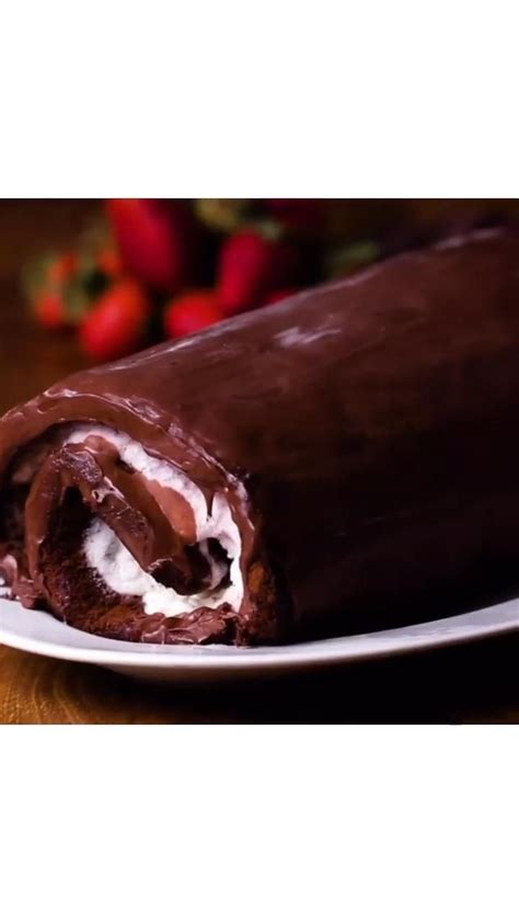 Neapolitan Ice Cream Cake Roll [video] Ice Cream Cake Roll Chocolate