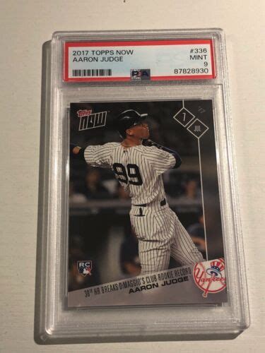 Topps Now Aaron Judge Hr Record Yankees Rc Mint Psa Ebay