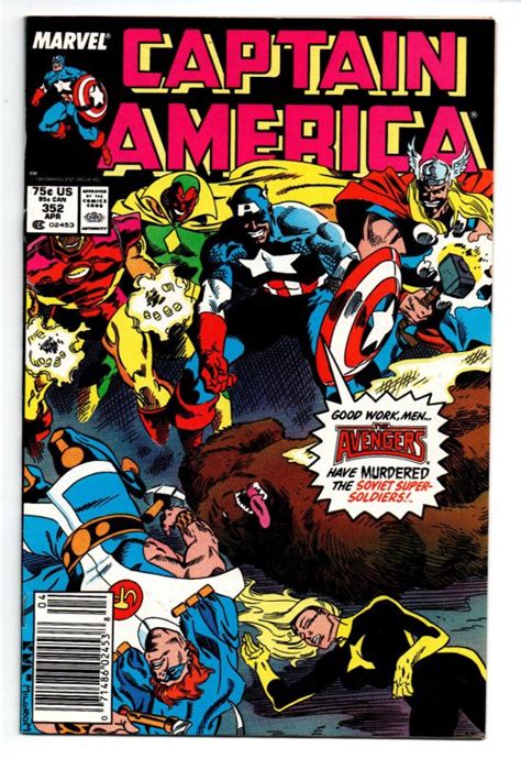 Captain America 352 Newsstand 1st Appearance Supreme Soviets KEY