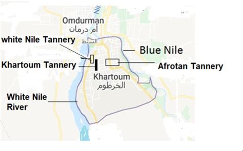 Map showing location of study area (Source-capital of Sudan -Wikipedia ...