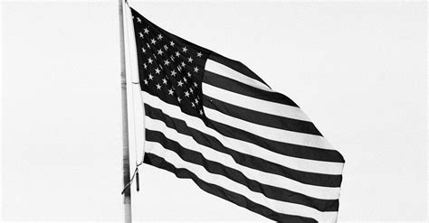 American Flag in Black and White · Free Stock Photo