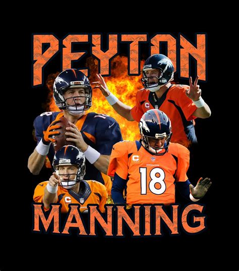 Peyton Manning PNG T Shirt Design Football Team Shirt Design Png Vector ...