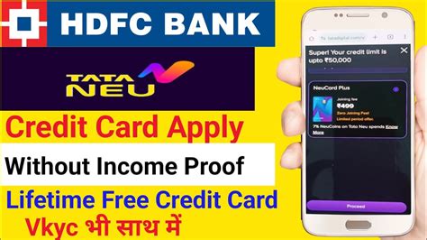 Lifetime Free Credit Card Hdfc Bank Tata Neu Credit Card Live Apply