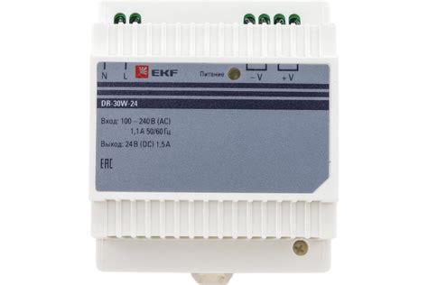 Блок питания EKF 24В PROxima dr-30w-24 - выгодная цена, отзывы ...