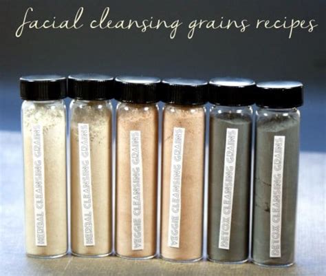 Facial Cleansing Grains Recipes