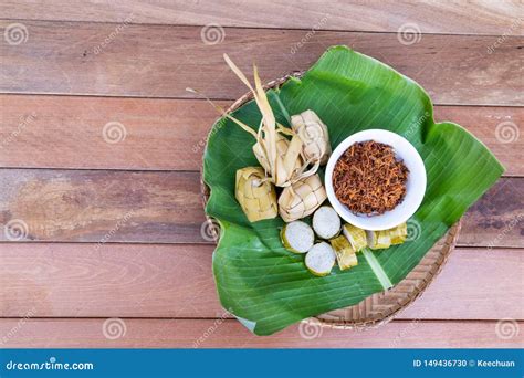 Ketupat, Lemang, Served with Serunding, Popular Malay Delicacies during ...