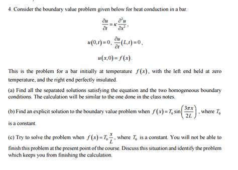 Solved Consider The Boundary Value Problem Given Below For Chegg