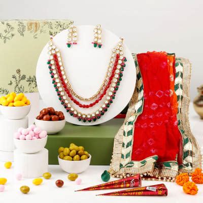 Buy Send Karwa Chauth Indulgence Gift Hamper Online Igp Jvs