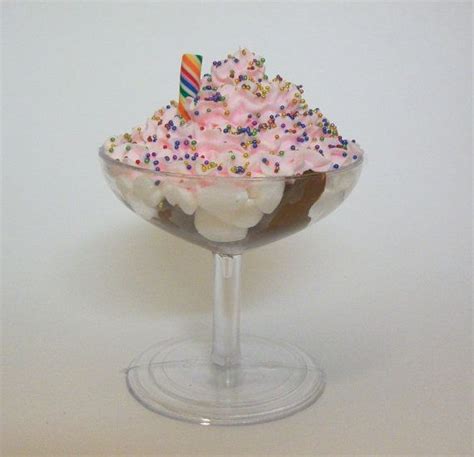 Neopolitan Ice Cream Sundae Parfait With Rainbow Sprinkles And A