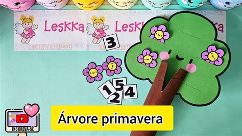 DIY RECURSO PEDAGÓGICO ÁRVORE PRIMAVERA DAS QUANTIDADES YouTube