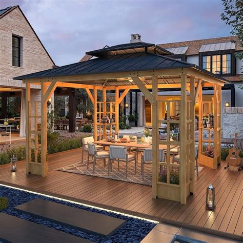 Gorgeous Wood Gazebo Canopy Ideas for Your Outdoor Oasis – lanzhome.com