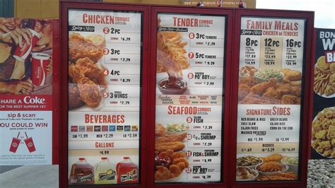 Popeyes Printable Menu