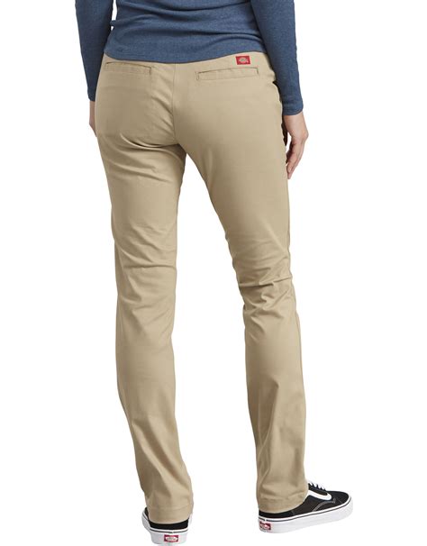 Womens Stretch Skinny Work Pants Desert Khaki | Dickies Canada