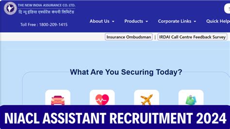 Niacl Assistant Recruitment Post Notification Out Apply