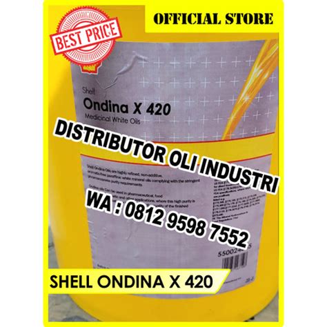 Jual SHELL ONDINA X 420 ( Medicinal White Oils - Ready Stock ) - Kota ...