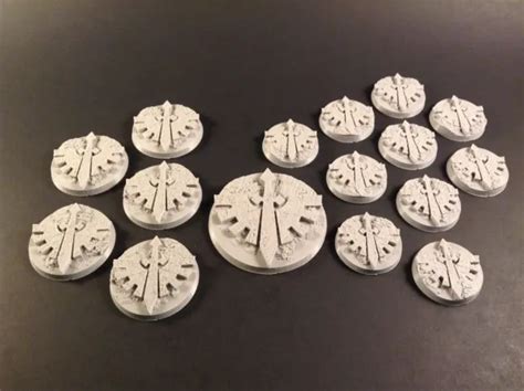 Custom 3d Printed Dark Angels Bases 32mm1040mm560mm1 Warhammer