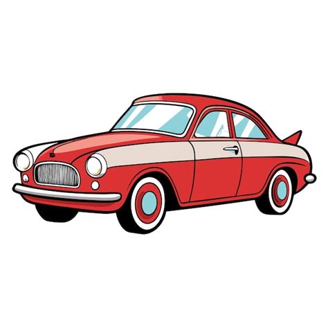 Vintage car side view clipart vector art and illustration | Premium AI ...