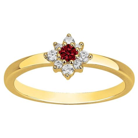 Bague fantaisie femme carador en plaqué or avec oxydes de zirconium et