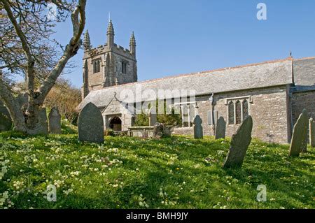 The church of St Gennys near Crackington Haven in Cornwall Stock Photo