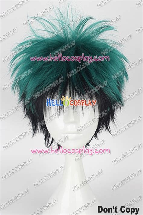 My Hero Academia Cosplay Izuku Midoriya Cosplay Wig Black Green Short