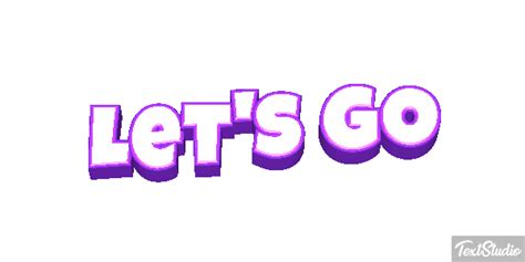 Lets Go Sentence Animated  Logo Designs