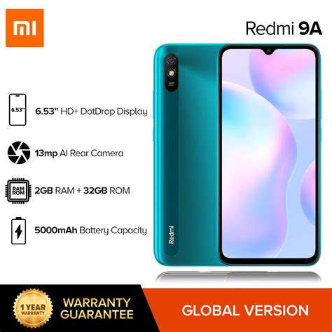 Xiaomi Redmi A Gb Ram Gb Rom Mediatek Helio G Smartphone Hd