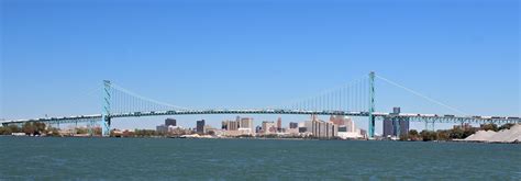 Ambassador Bridge And Detroit Skyline B C Flickr