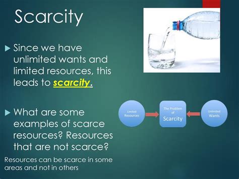 Scarce Resources Examples