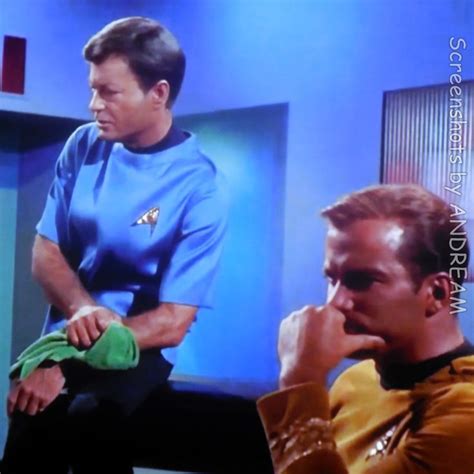 DeForest Kelley And William Shatner The Naked Time STAR TREK Star Trek Series