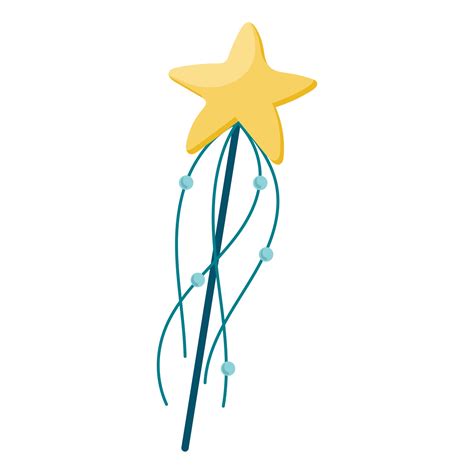 Decorative Magic Wand With Star 2218724 Vector Art At Vecteezy