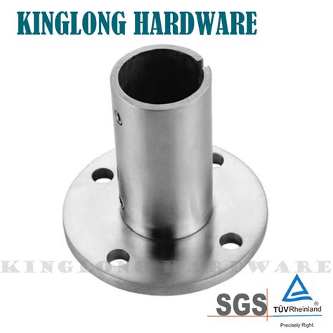 Stainless Steel Handrail Fittings Staircase Round Tube Balustrade Cover