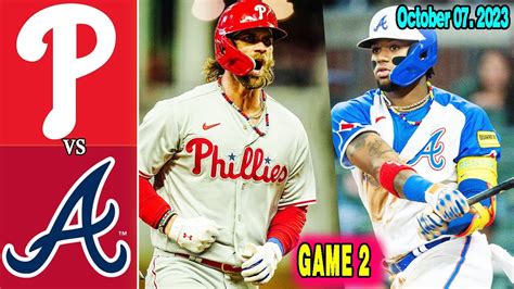 Phillies Vs Braves Today Game Nlds October Mlb