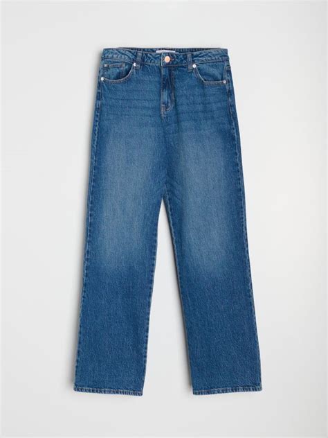 Jeans Mit Weitem Bein Farbe Blau Sinsay Bk J