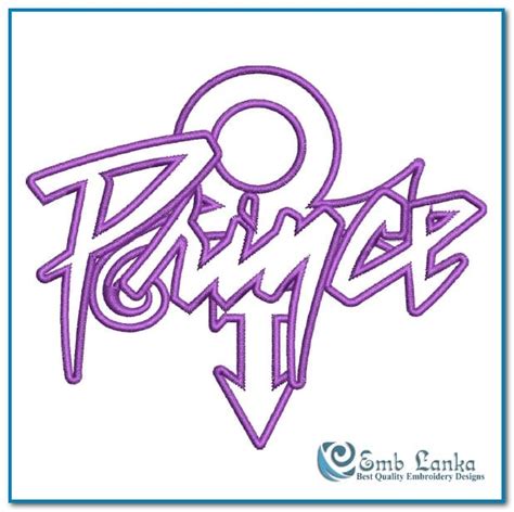 Prince Symbol 4 Embroidery Design | Emblanka.com