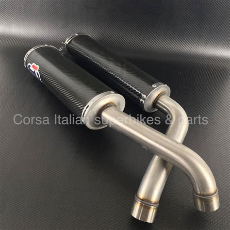 Ducati Termignoni Mm Full System W New Carbon Fiber Silencers