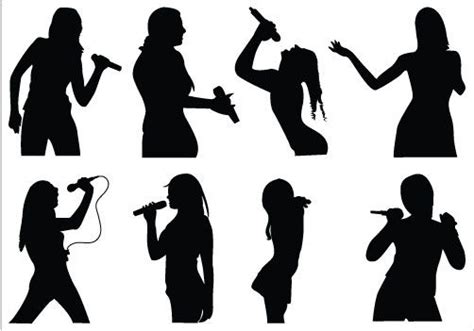 Silhouette Singing At Getdrawings Free Download