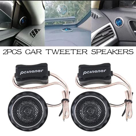 2pcs 150W Durable Universal High Efficiency Mini Dome Car Tweeter